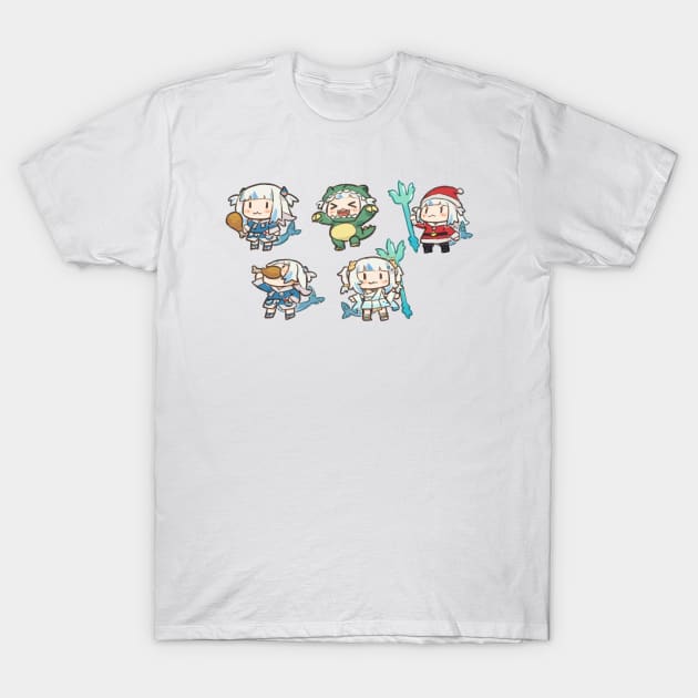 Smol Gawr Gura T-Shirt by Ghazinagato